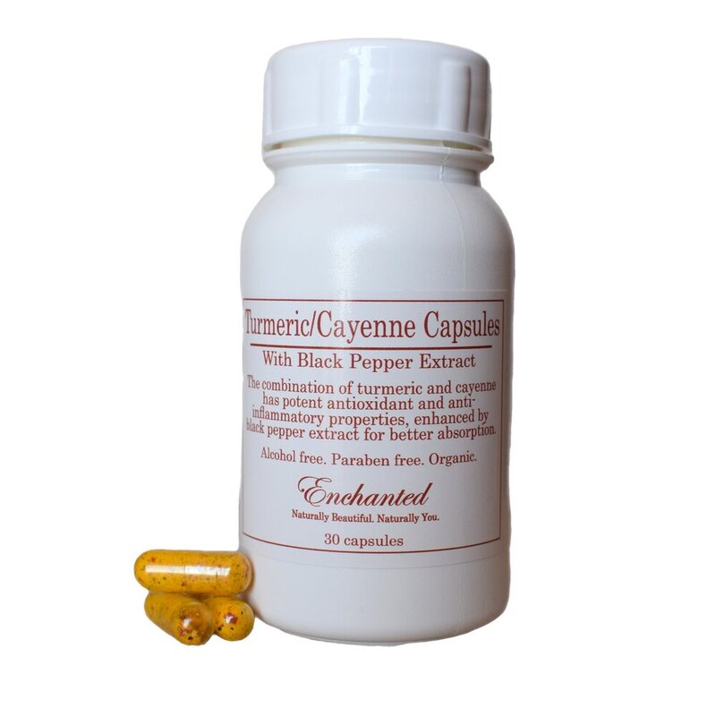 Turmeric/Cayenne capsules with black pepper extract